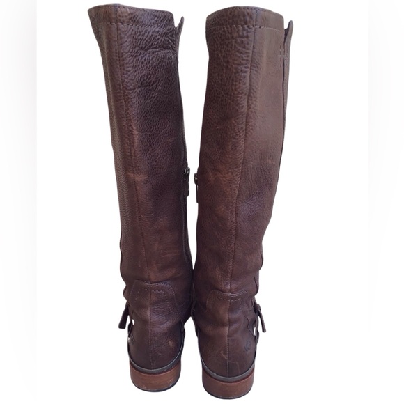 UGG Australia Channing Chocolate Leather Knee High Boots Size 7 - Picture 9 of 16